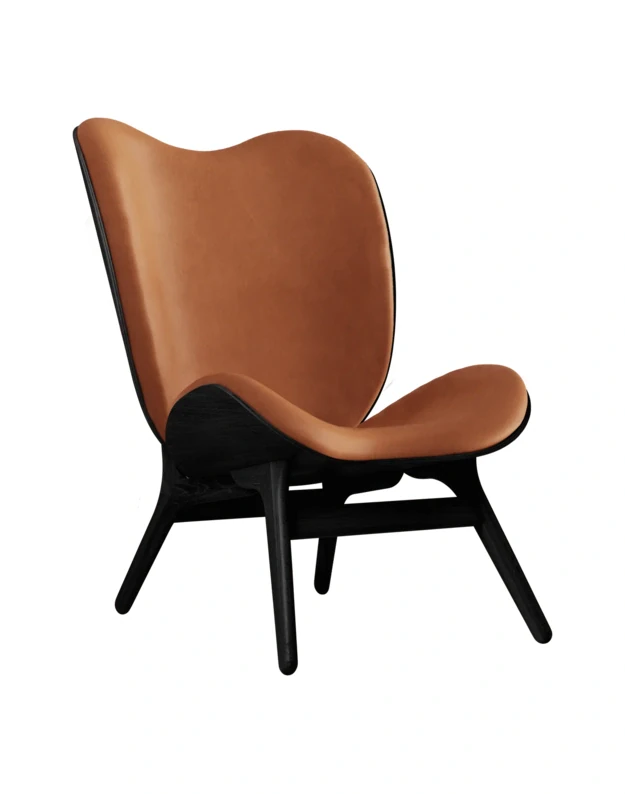 A CONVERSATION PIECE TALL LOUNGE CHAIR