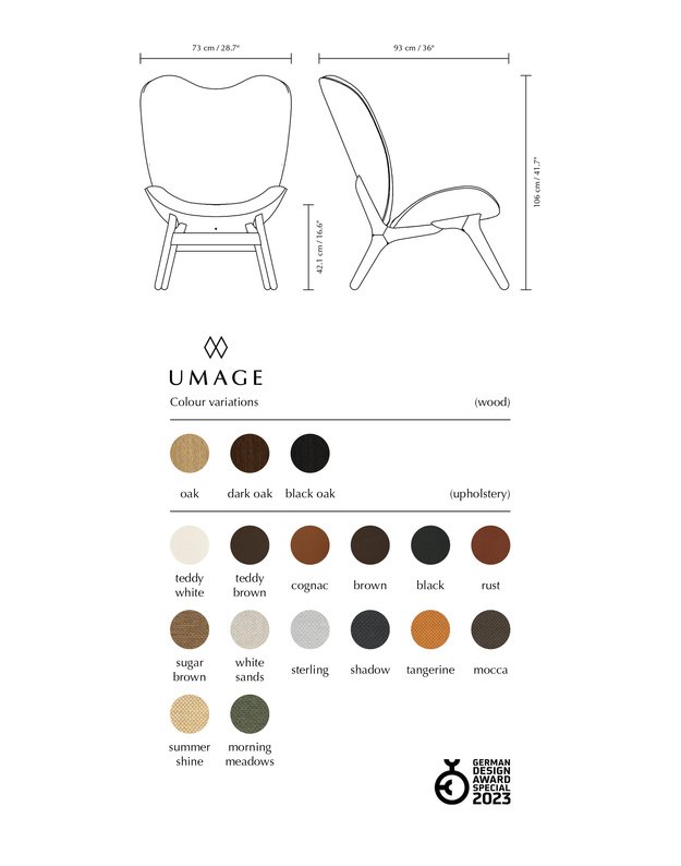 A CONVERSATION PIECE TALL LOUNGE CHAIR