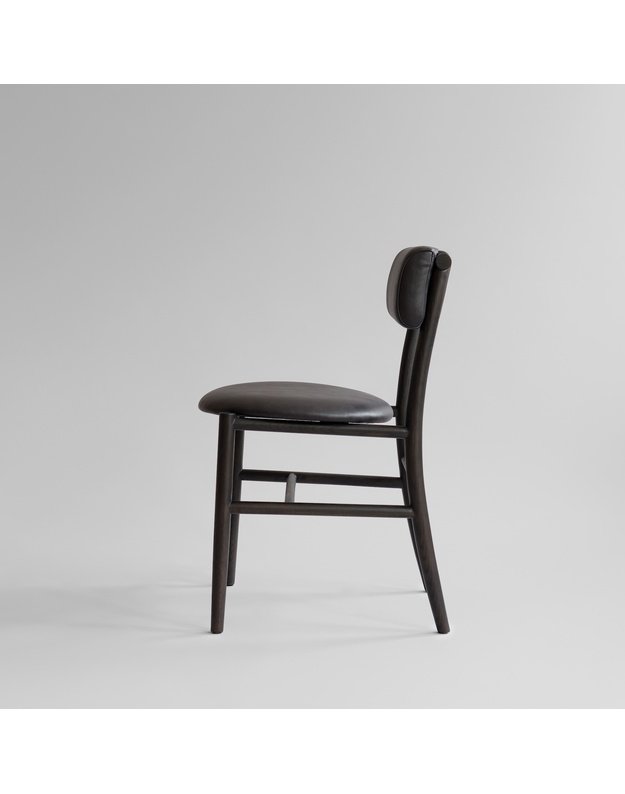 NAMA DINING CHAIR | Aniline Leather Black