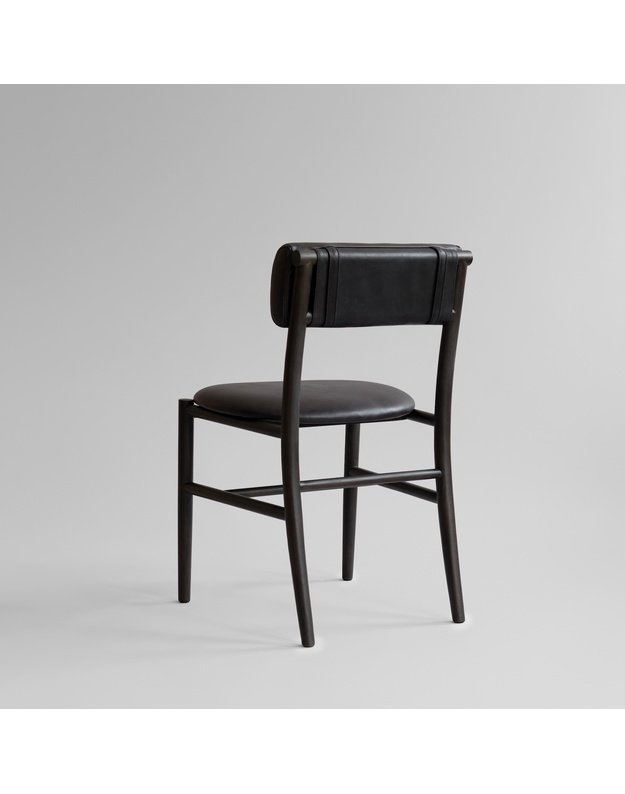 NAMA DINING CHAIR | Aniline Leather Black