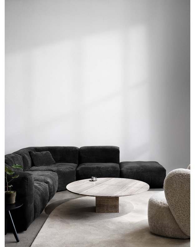 SOHO COFFEE TABLE| silver travertine +sizes 6