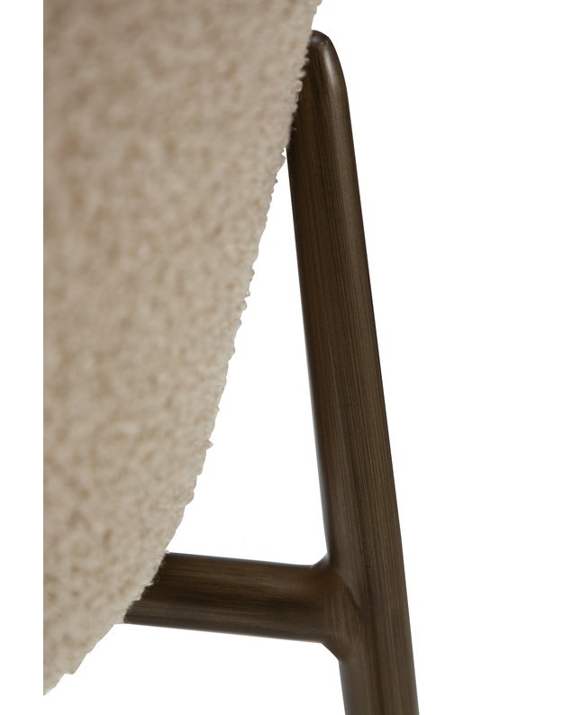 ORBIT bar stool | frosted almond boucle 