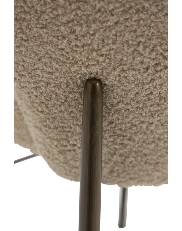 ORBIT bar stool | frosted almond boucle 