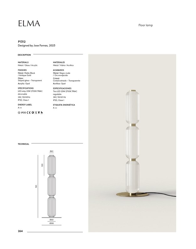 PASTATOMAS ŠVIESTUVAS ELMA | +spalvos 2