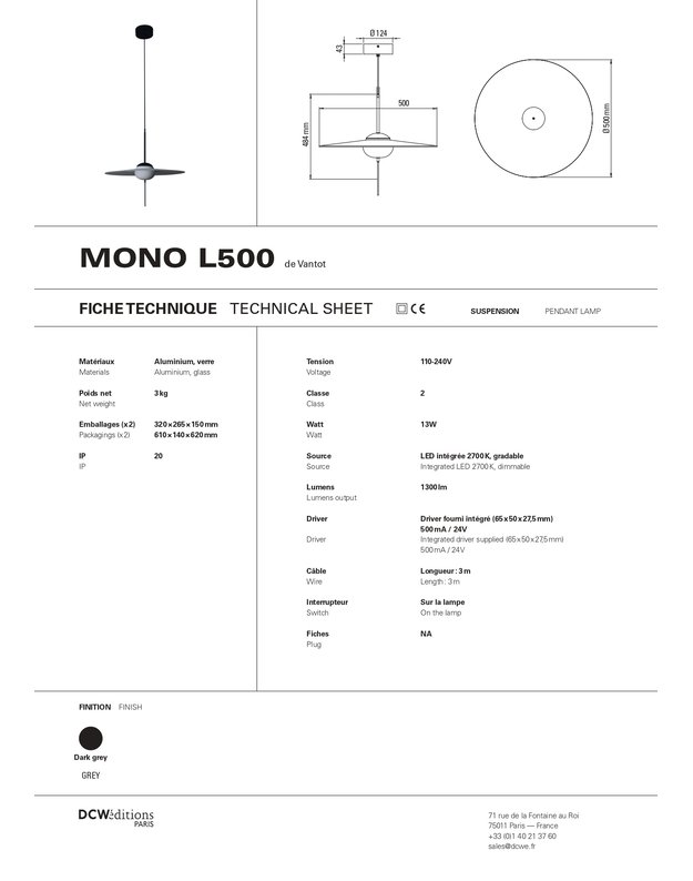 MONO PENDANT LAMP | +sizes