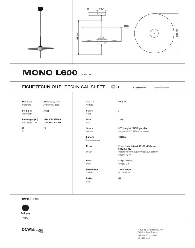 MONO PENDANT LAMP | +sizes