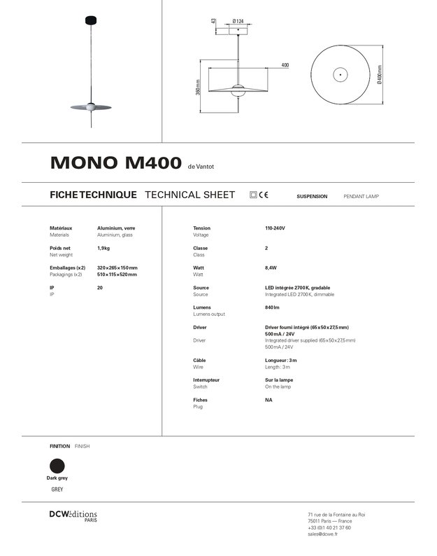 MONO PENDANT LAMP | +sizes