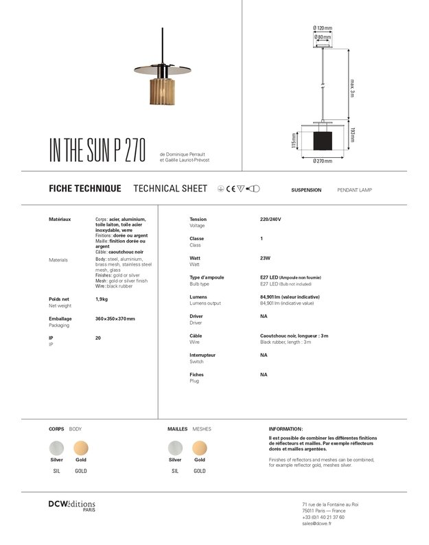 IN THE SUN PENDANT LAMP | +sizes