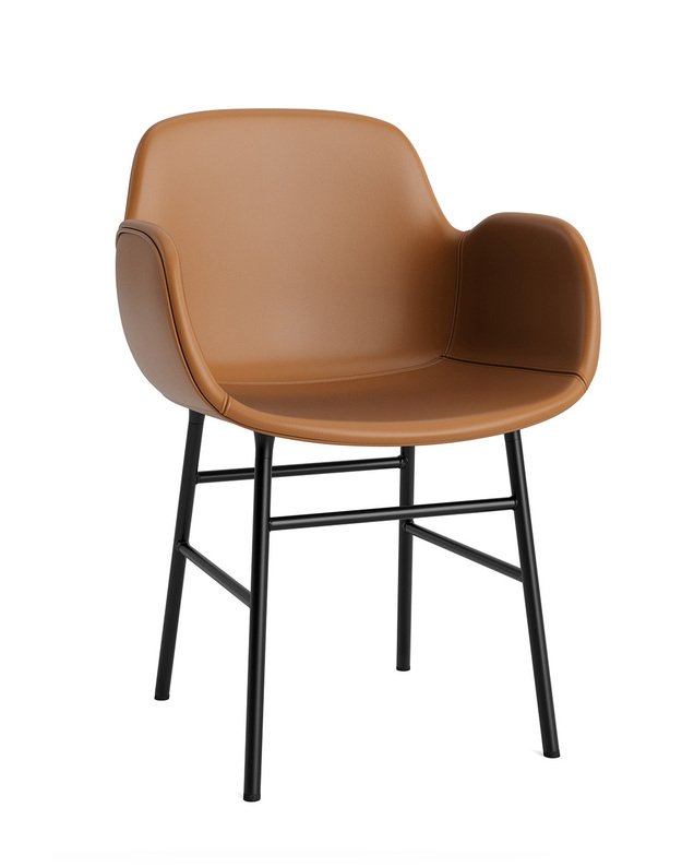 FORM ARMCHAIR STEEL UPHOLSTERY | +colours