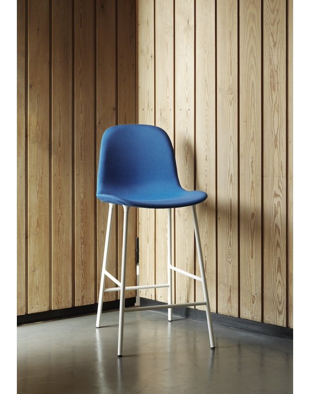 FORM BAR CHAIR HIGH STEEL UPHOLSTERY | +colours