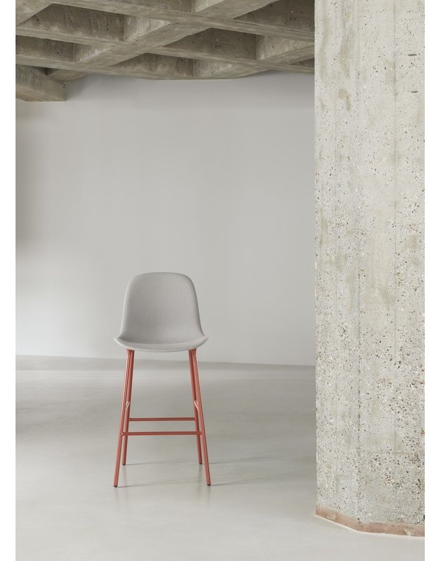 FORM BAR CHAIR HIGH STEEL UPHOLSTERY | +colours