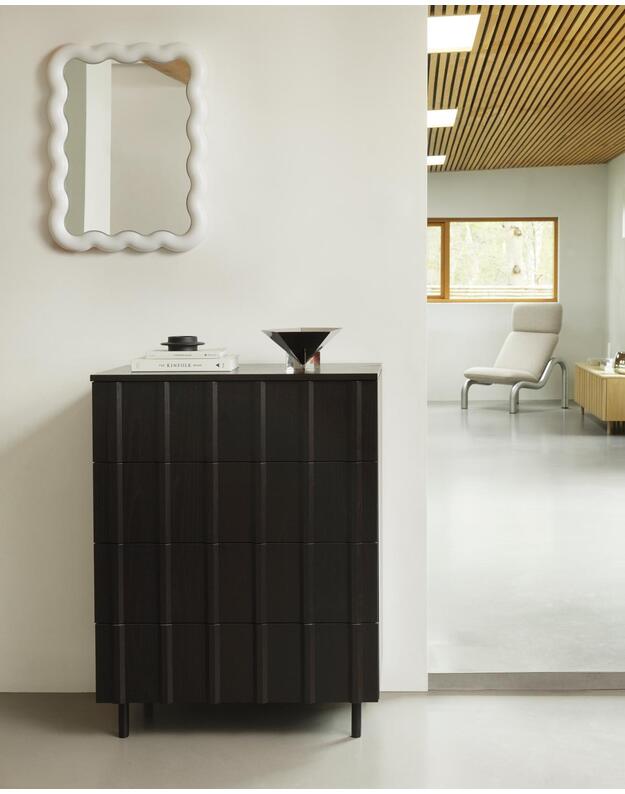 RIB DRESSER w. 4 Drawers | Soft Black 2