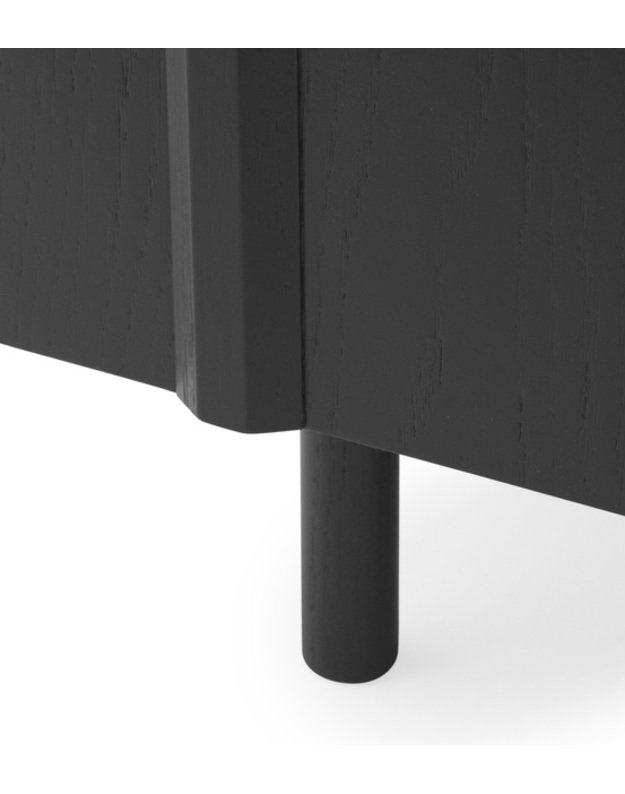 RIB DRESSER w. 4 Drawers | Soft Black 4