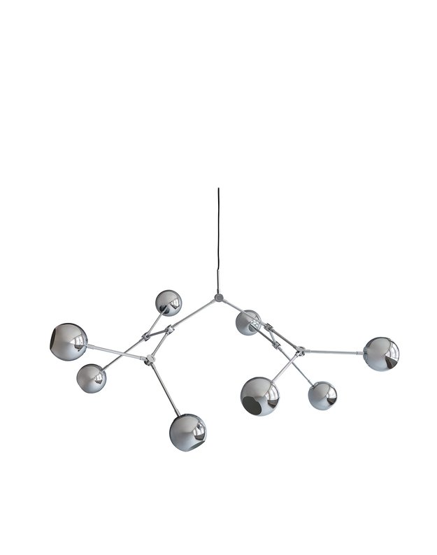 DROP CHANDELIER GLOBE | Chrome