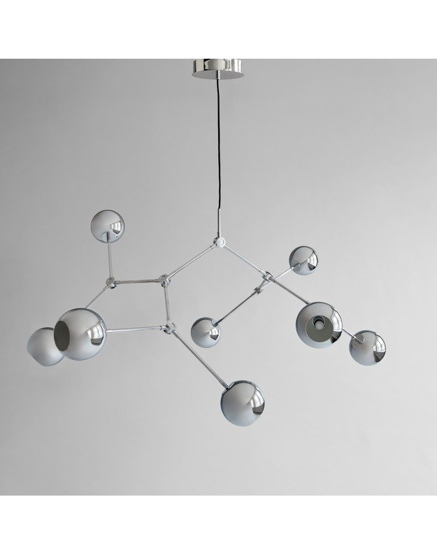 DROP CHANDELIER GLOBE | Chrome 7