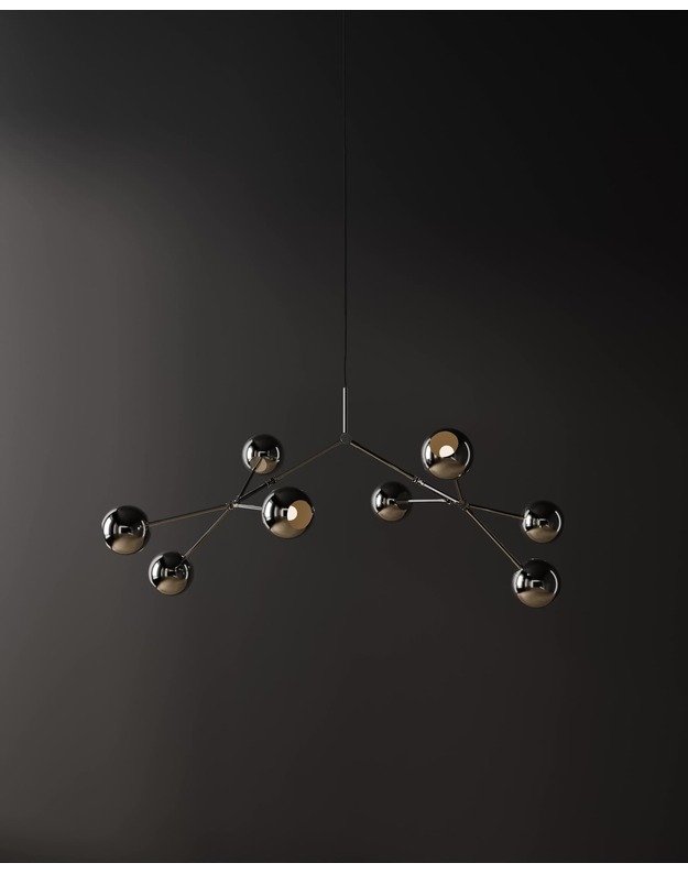 DROP CHANDELIER GLOBE | Chrome 4