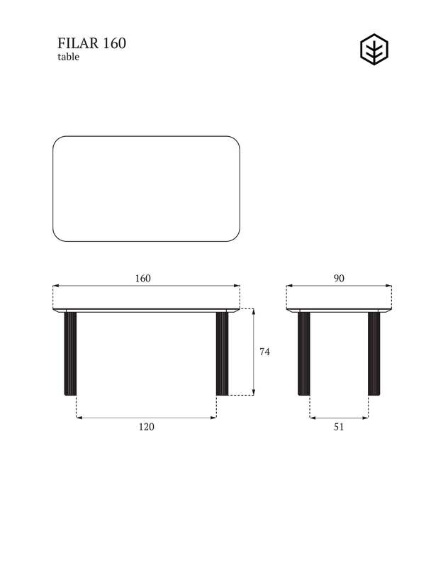 FILAR 160 TABLE | Dark oak 4