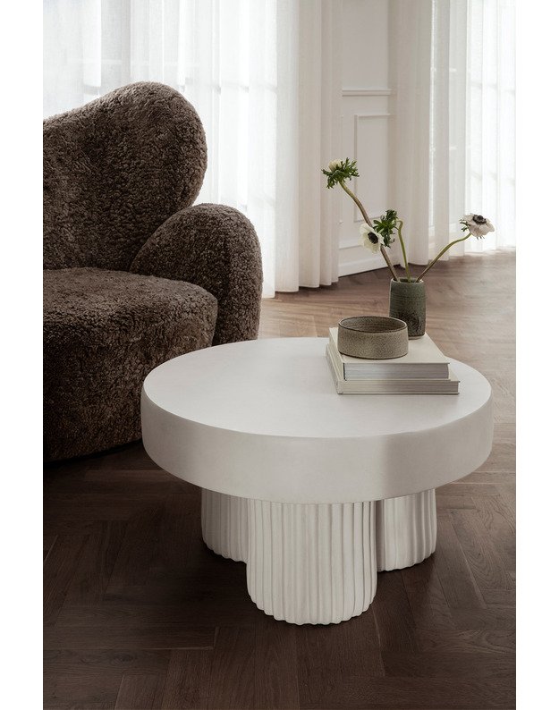 GEAR COFFEE TABLE LOW | CHALK  1