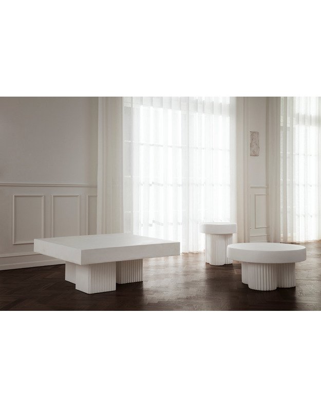 GEAR COFFEE TABLE LOW | CHALK  3