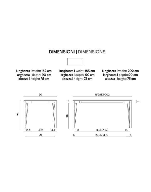 DECAPO EXTENDIBLE TABLE | +sizes 9