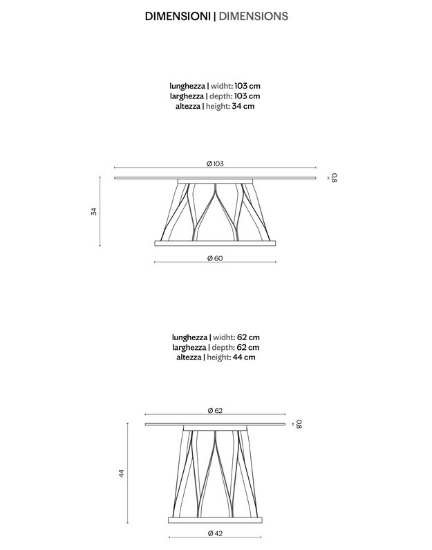 ACCO COFFEE TABLE | +sizes 3