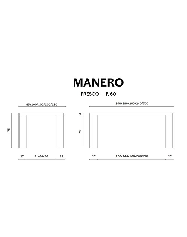 MANERO TABLE | +sizes 10