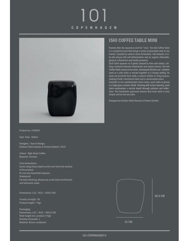 ISHI COFFEE TABLE | Coffee | +sizes 4