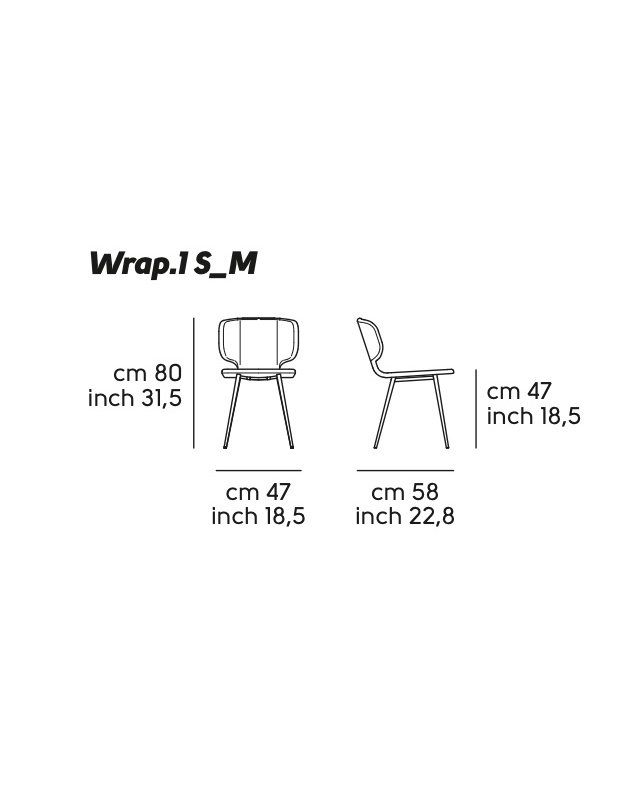 WRAP S M TS CHAIR | +colours 1