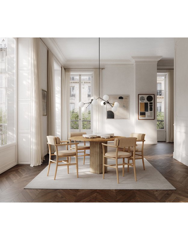 NAMA DINING CHAIR ARMREST | Linen 6