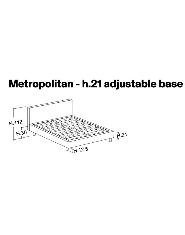 BED METROPOLITAN H21 12