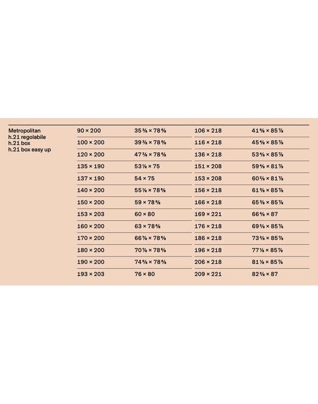 BED METROPOLITAN H21 14