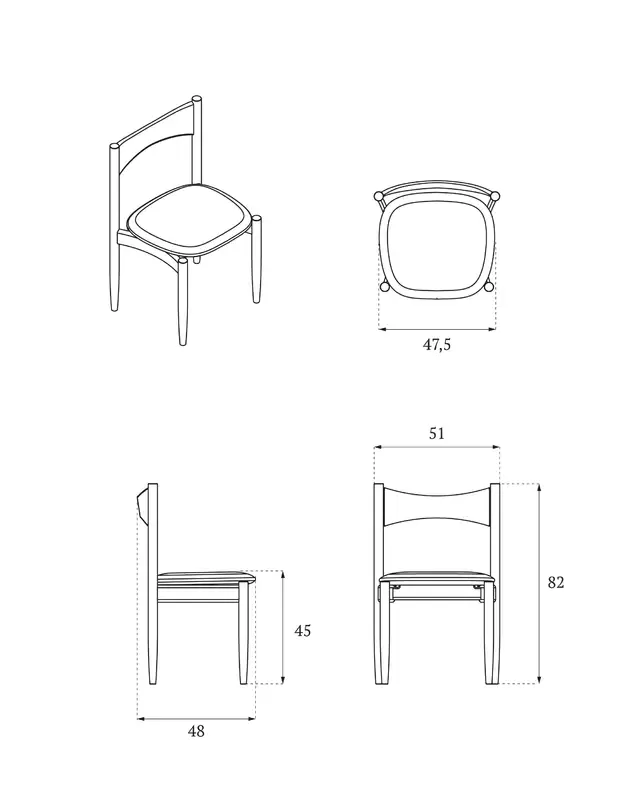 KEMI CHAIR | Dark brown oak  4