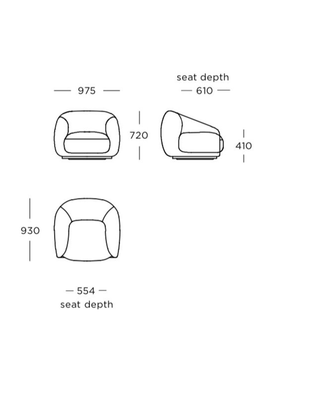 MONTHOLON LOUNGE CHAIR by Tristan Lohner