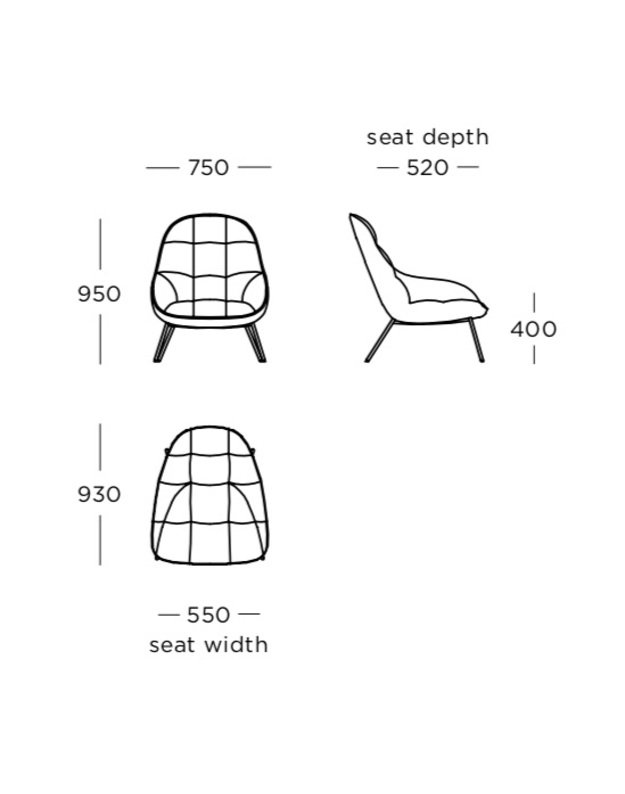 MANGO LOUNGE CHAIR by Note Design Studio