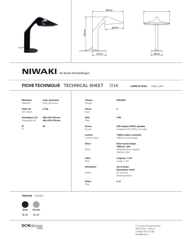 NIWAKI TABLE LAMP | +colours