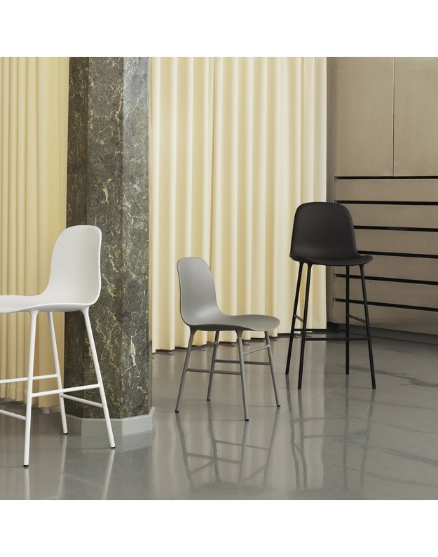 FORM BAR CHAIR HIGH STEEL | +colours