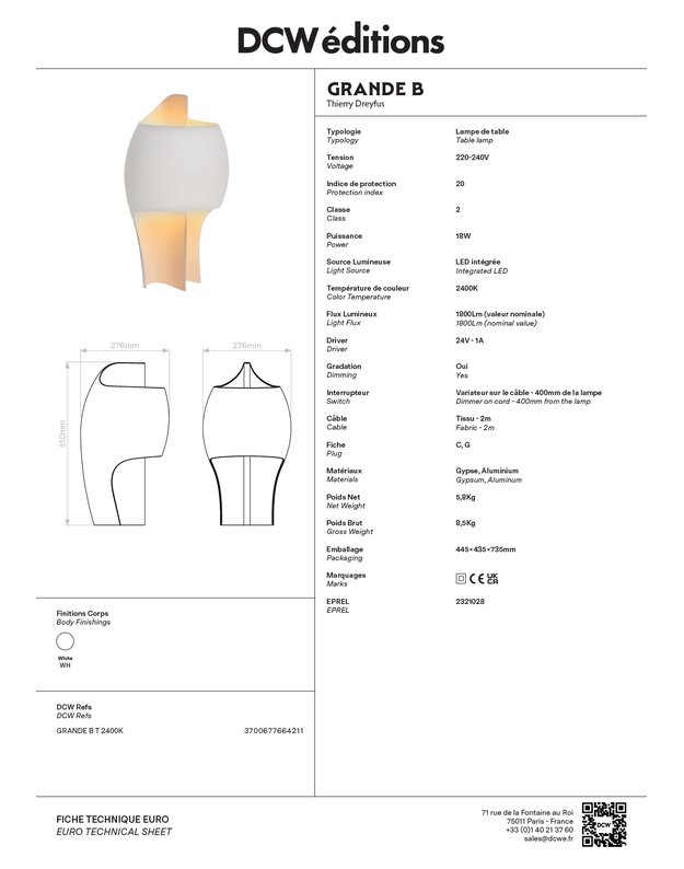 STALINIS ŠVIESTUVAS GRANDE B 8