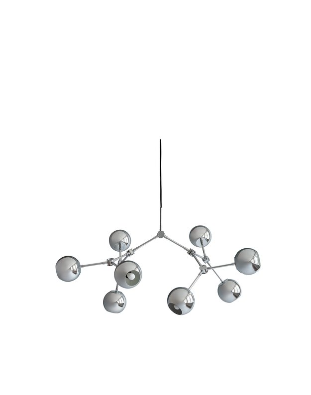 DROP CHANDELIER GLOBE MINI | Chrome