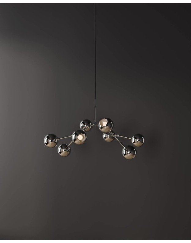 DROP CHANDELIER GLOBE MINI | Chrome 3