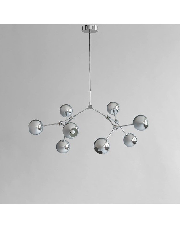 DROP CHANDELIER GLOBE MINI | Chrome 4