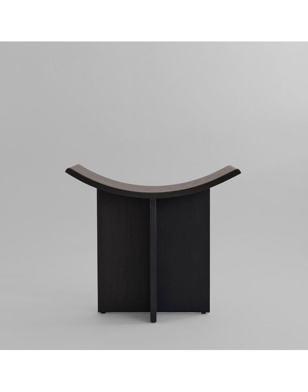 BRUTUS STOOL BLACK OAK  2