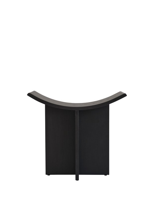 BRUTUS STOOL BLACK OAK 