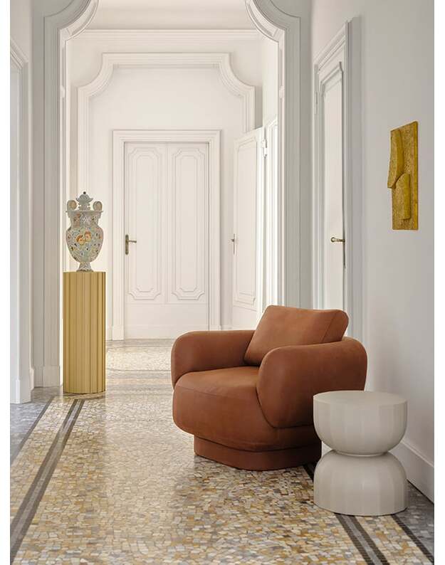 ANAM SWIVEL ARMCHAIR by Federico Peri 1