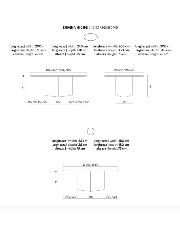MONOPLAUTO TABLE | +sizes 9