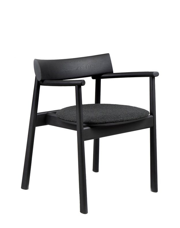 ELIPSA SOFT CHAIR | Black oak | Black Boucle