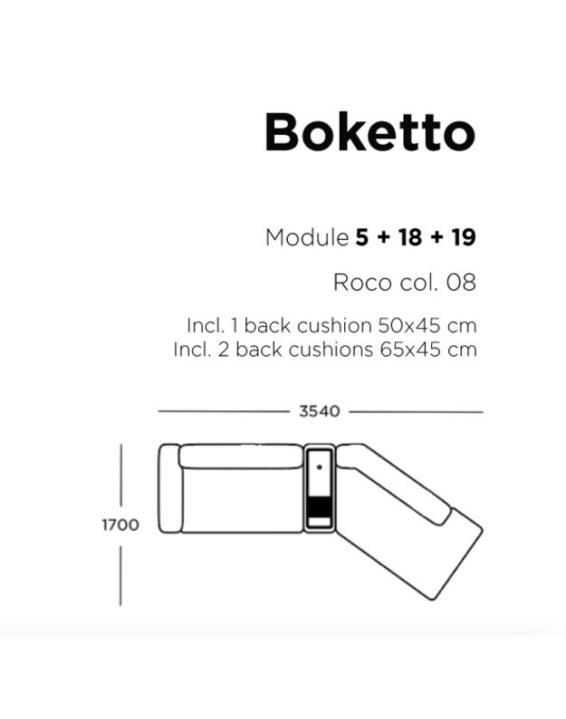 SOFA BOKETTO | Roco col. 08 1