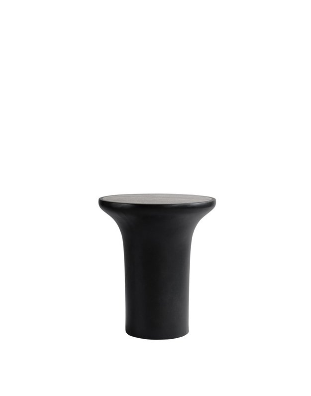 TRUMPET TABLE TALL | Silver Travertine