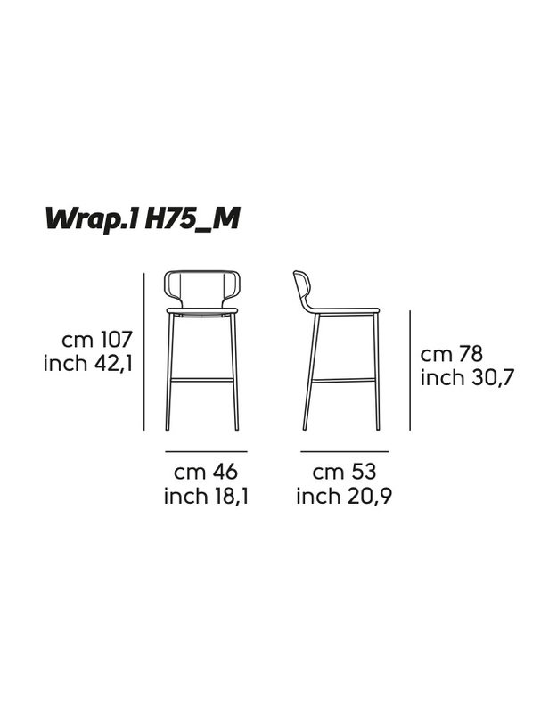 BARO KĖDĖ WRAP M TS | +spalvos