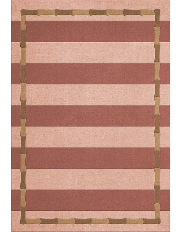 ALICE CRAWLEY BAMBOO STRIPE TERRACOTTA kilimas