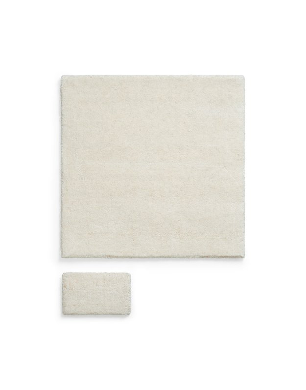 SOLID WOOL BONE WHITE kilimas
